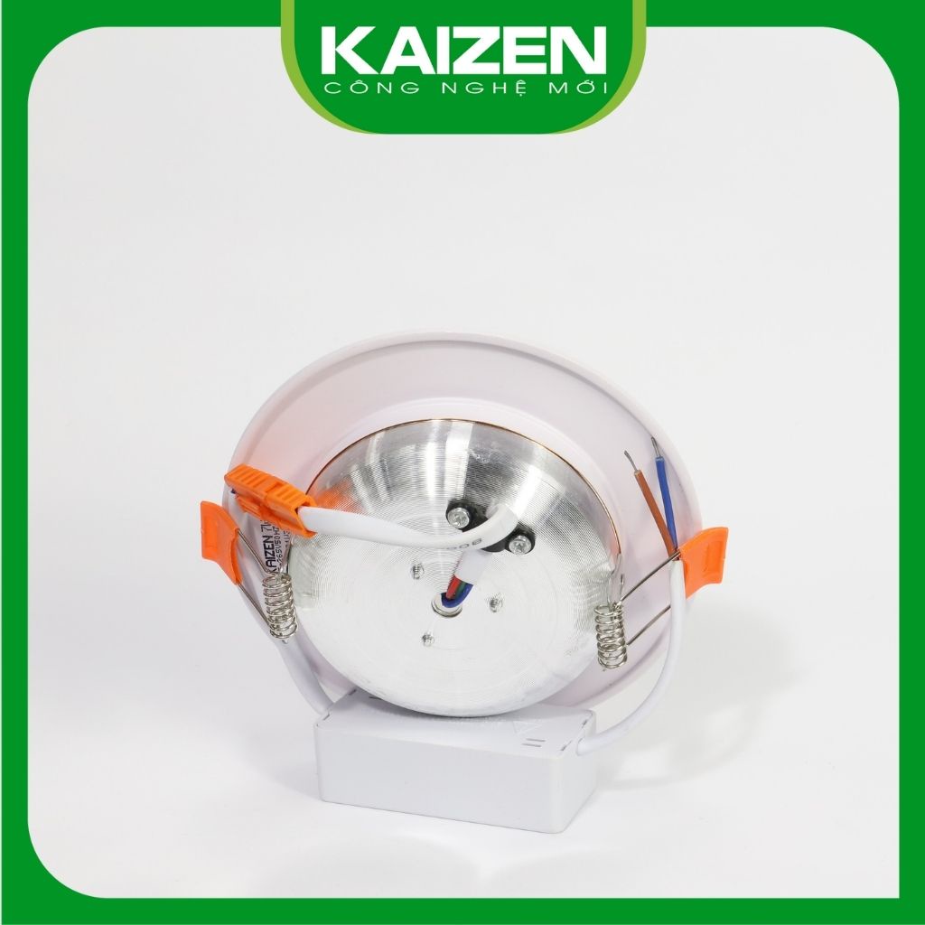 Đèn Led Âm Trần Downlight KAIZEN 7W Làm Từ Hợp Kim Nhôm Cao Cấp, Thiết Kế Hai Loại Đế Viền Đổi Màu