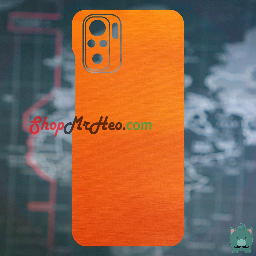 Skin Dán Mặt Sau Lưng Vân Nhôm Xiaomi Redmi Note 10 - Redmi Note 10 Pro