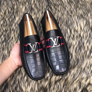 [HÀNG CAO CẤP] Giày Lười Da Nam LV - Siêu Chất