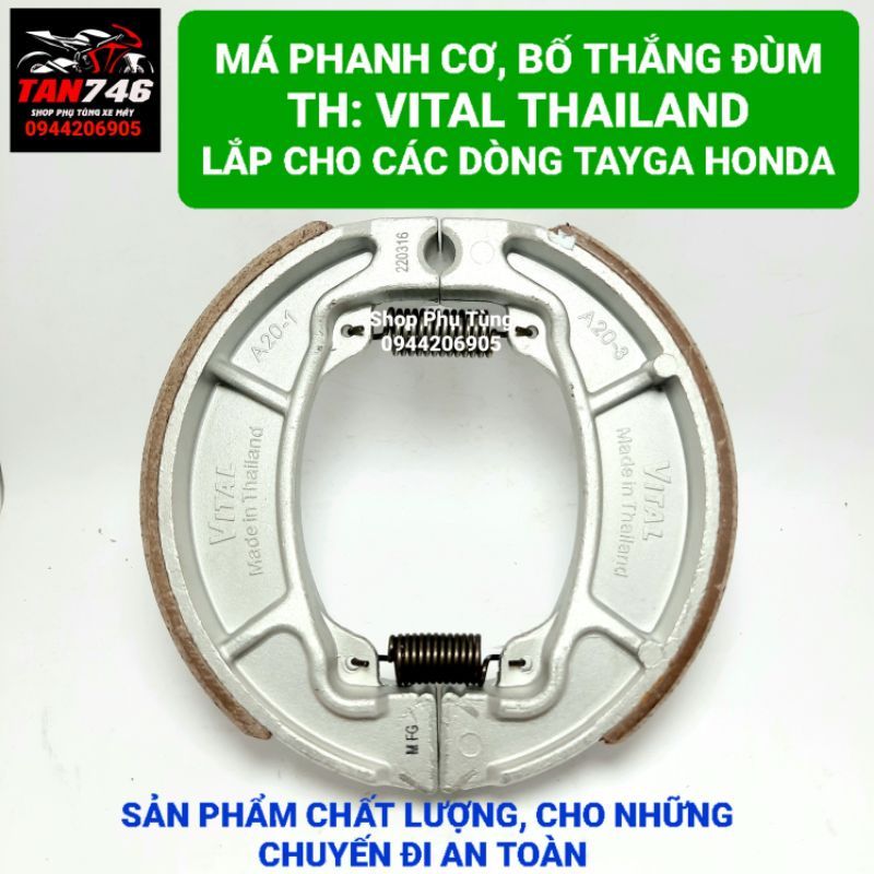 Má phanh cơ, Bố thắng đùm Vital model Air Blade. Lắp cho các xe Tay Ga của hãng Honđa, và một số xe hãng khác.