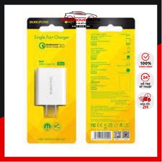 Chính Hãng cốc sạc nhanh QC 3.0 Borofone BA21 BH 6 tháng 1 đổi 1 poogroup