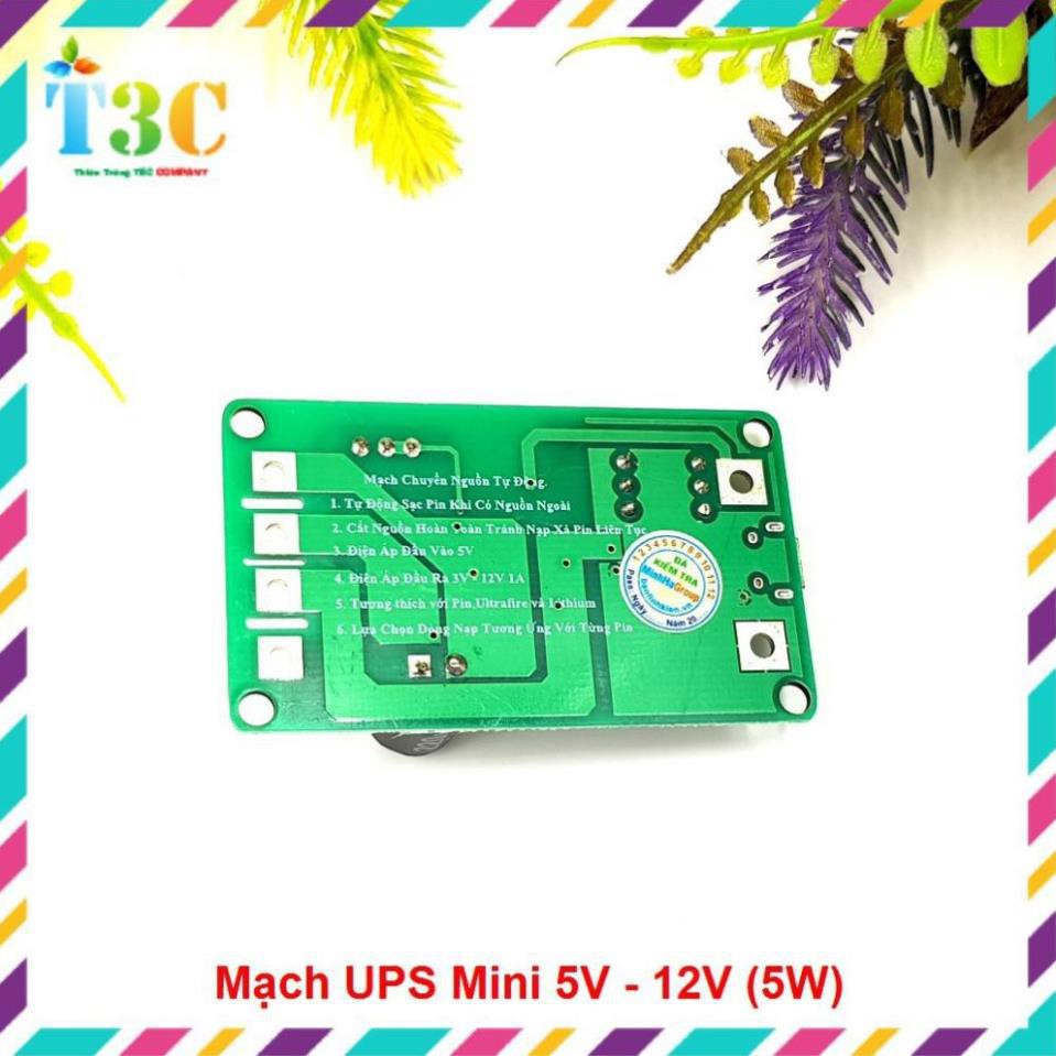 Mạch UPS Mini 5-12V (5W)