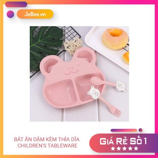 Bát ăn dặm kèm thìa dĩa Children's Tableware