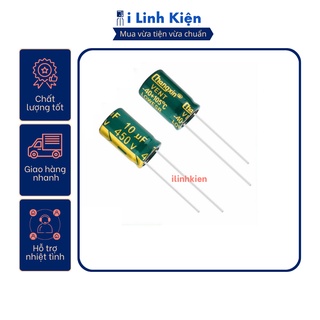 Tụ hóa 10UF 450V chất lượng tốt.