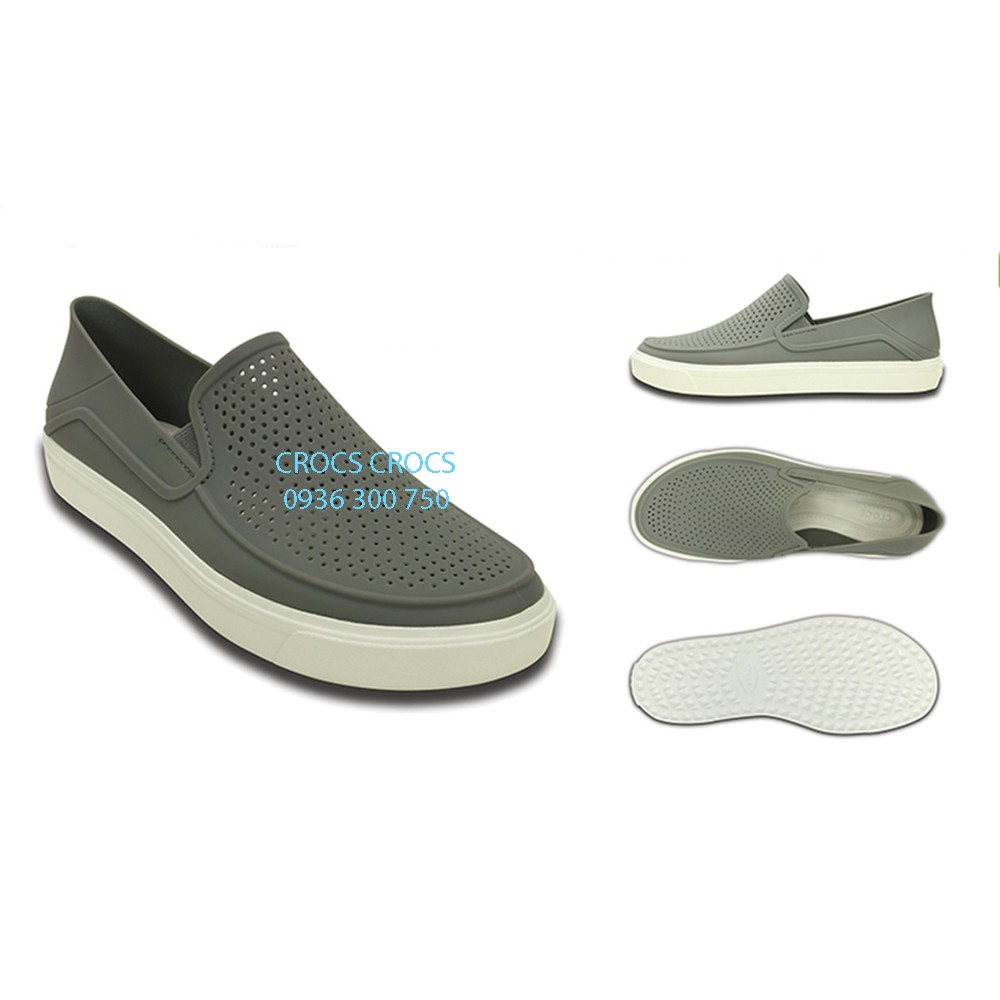 GIÀY NHỰA CITILANE ROKA SLIP ON CHO NAM MÀU XÁM | BigBuy360 - bigbuy360.vn