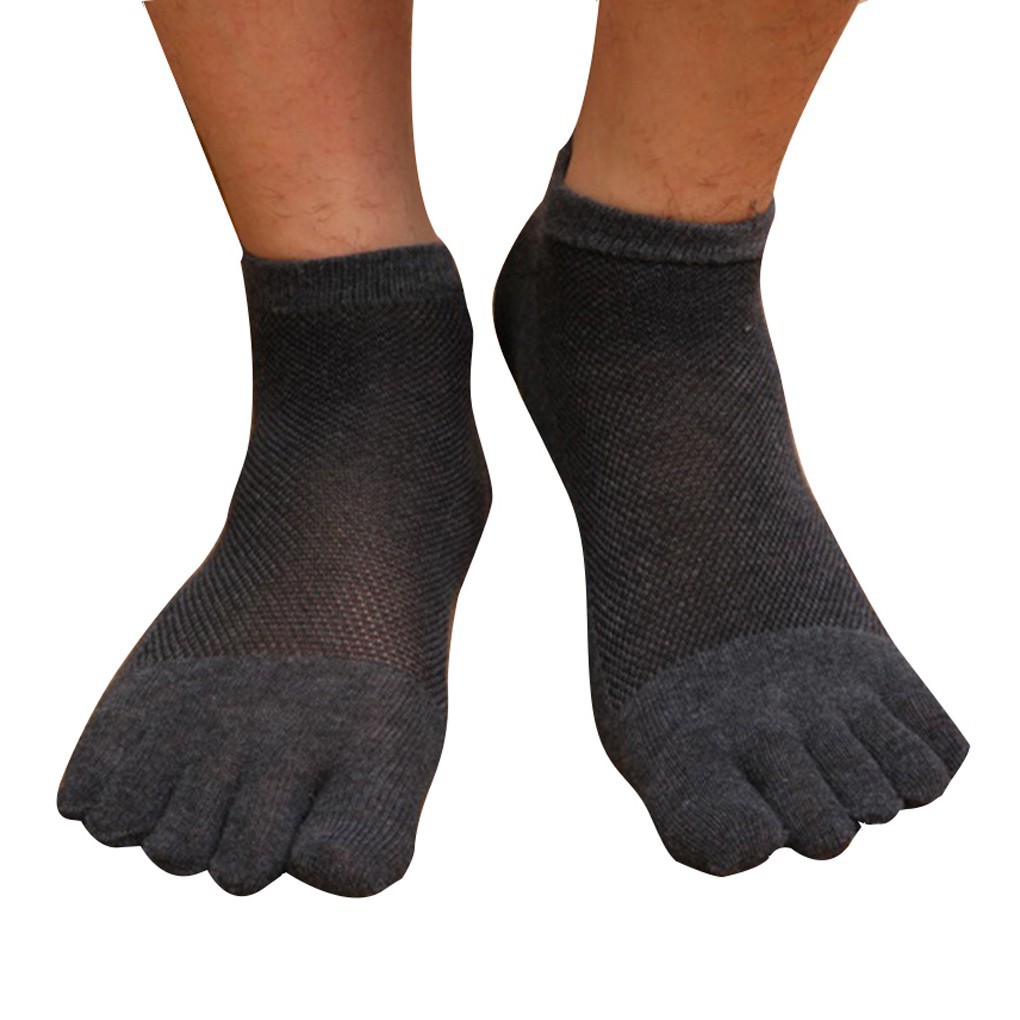 Tất cotton lưới thể thao 5 ngón cho nam