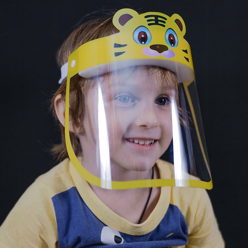 Tấm che mặt WE FLOWER trong suốt gọn nhẹ chống sương mù bảo vệ cho người lớn và trẻ em