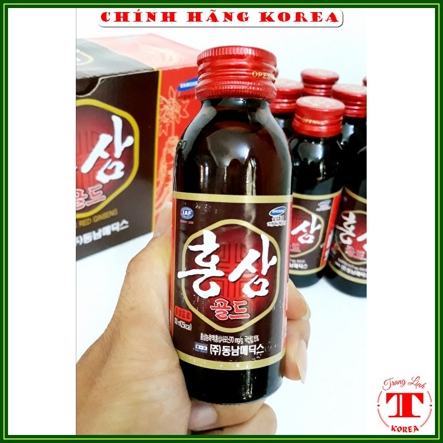 Nước hồng sâm hàn quốc, hộp 10 chai x 100ml - tranglinh