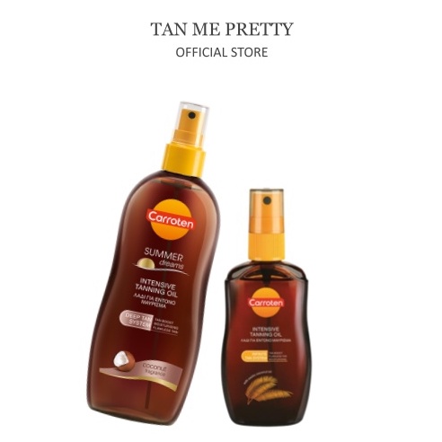Dầu phơi nắng tinh chất carrot boost melanin mạnh mẽ Carroten Santorini Intensive Tanning Oil