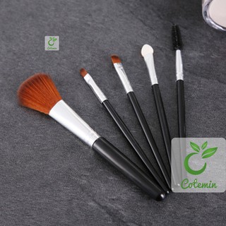 Bộ cọ trang điểm lameila cao cấp 5 cây đen