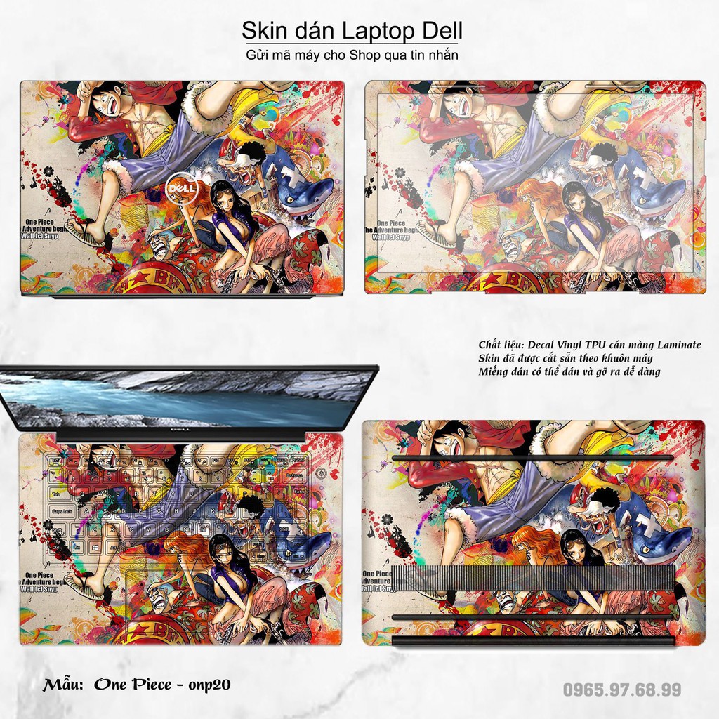 Skin dán Laptop Dell in hình One Piece _nhiều mẫu 21 (inbox mã máy cho Shop)