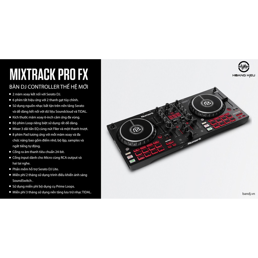 Numark Mixtrack Pro FX - Bàn DJ dành cho người mới bắt đầu