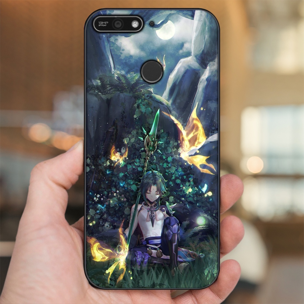 Ốp lưng Huawei Y6 Prime viền đen in hình Xiao Genshin Impact