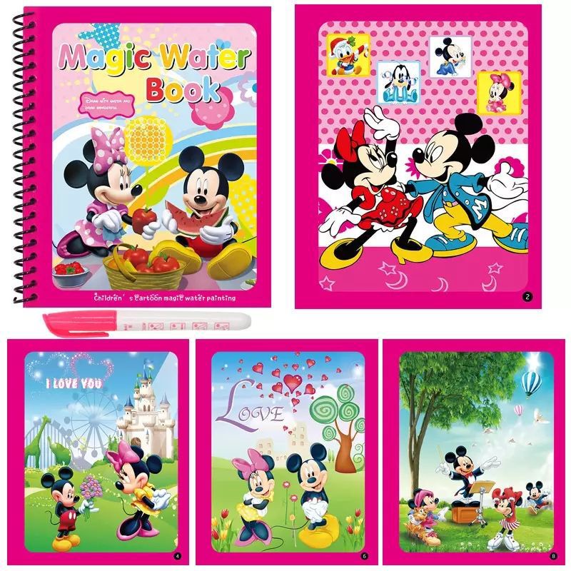 Tranh tô màu nước ma thuật_tranh mà thuật tái sử dụng