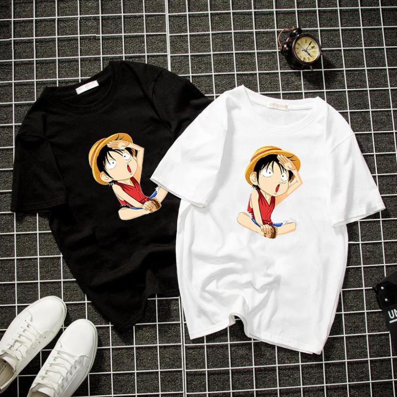 Áo thun unisex form rộng nhân vật hoạt hình Hàn Quốc vải dày mịn 2019T2014