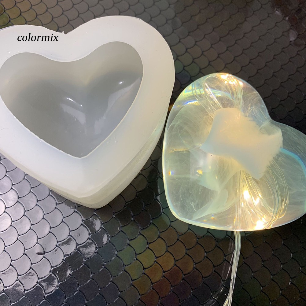 Khuôn silicon làm bánh tạo hình trái tim 3D xinh xắn
