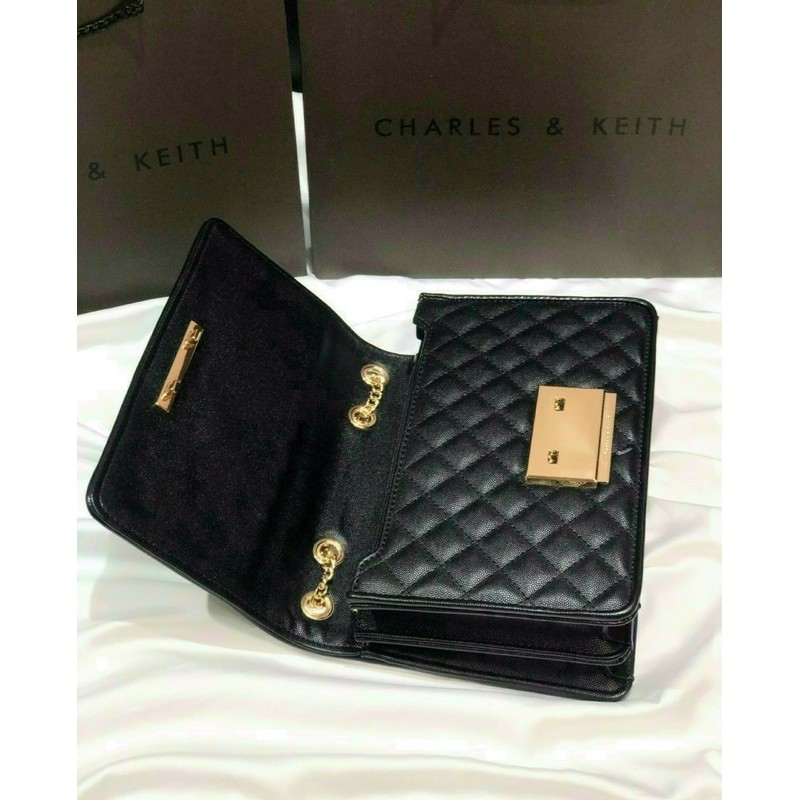 Túi ô trám gập khoá ngang size 27cm