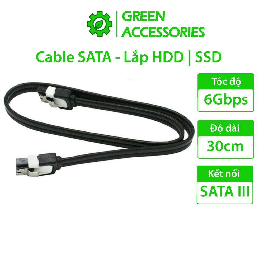 HÀNG XỊN LOẠI 1- Cáp SATA III 3.0 CHUẨN ZING tốc độ 6Gb/s dài 30cm, kết nối HDD-SSD vào PC | BigBuy360 - bigbuy360.vn