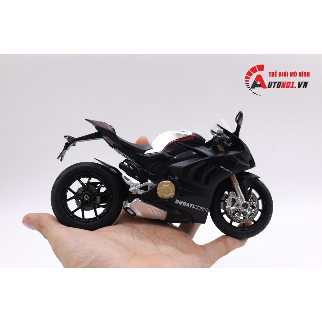 MÔ HÌNH DUCATI V4S BLACK 1:12 HUAYI ALLOY 7826