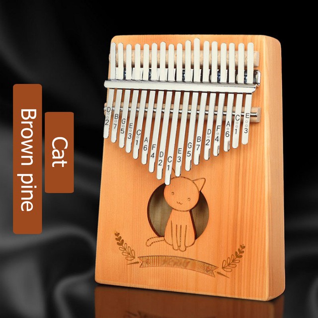 [có sẵn] Đàn kalimba 17 phím gỗ nguyên khối Mahagony GECKO000033