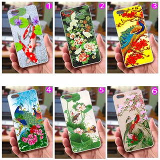 Ốp lưng iPhone 6 Plus / 6S Plus (dẻo viền trắng trong) - Hình Chim Công, Cá Chép, Cò