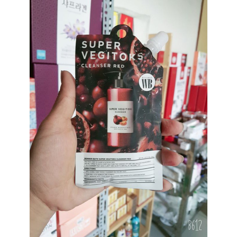 Sữa rữa mặt rau củ dạng túi super vegitoks [Xã kho] | BigBuy360 - bigbuy360.vn