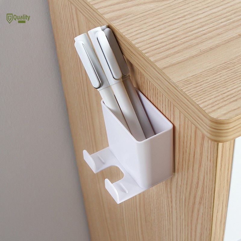 Kệ Dán Tường Để Remote, Đồ Dùng/ Giá Đỡ Sạc Điện Thoại - Có Móc Treo Giữ Dây Điện [sẵn hàng]