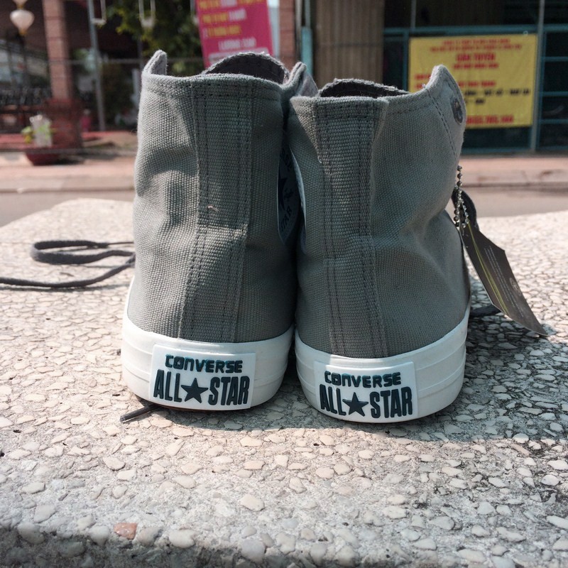 Giày Chuck 2 AllStar Cổ Cao Xám Nhạt Nữ