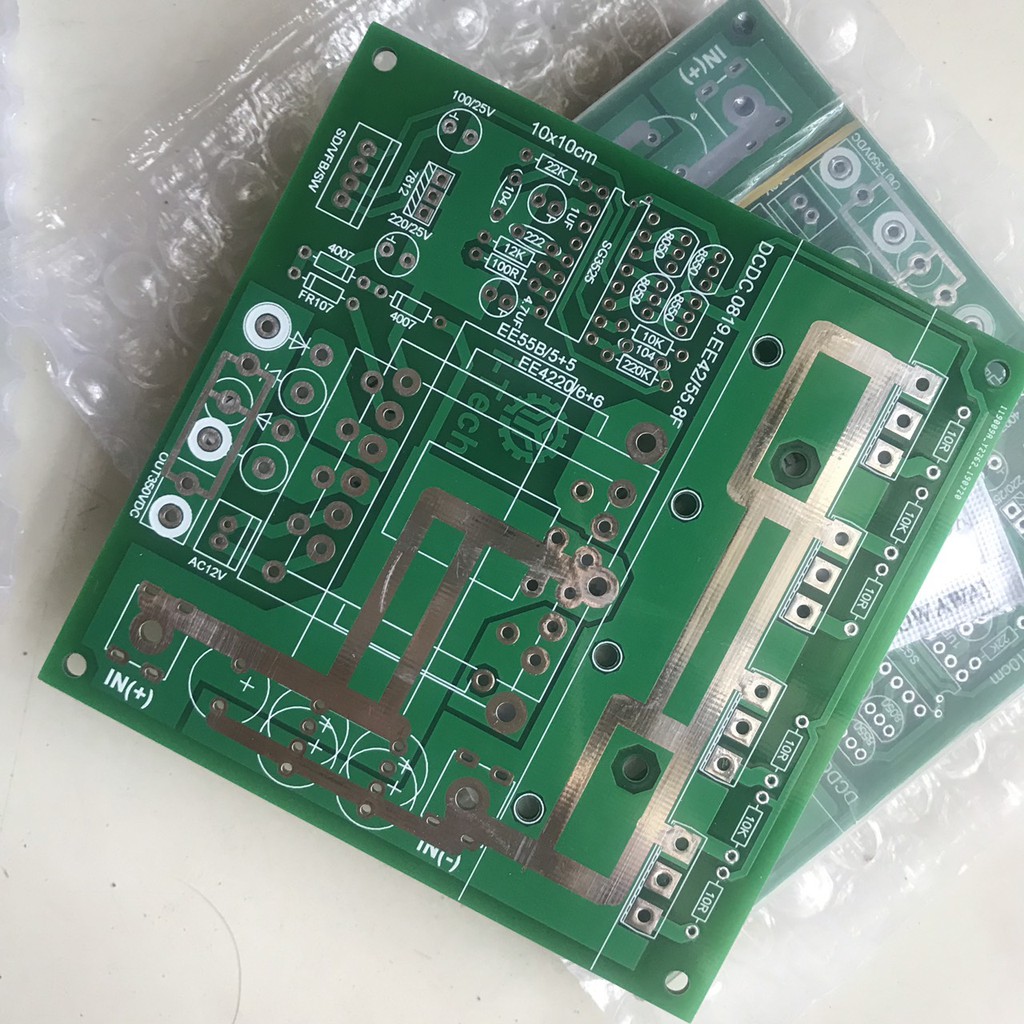 DIY bo mạch kích điện DC-DC EE4220/EE55A _ PCB trắng