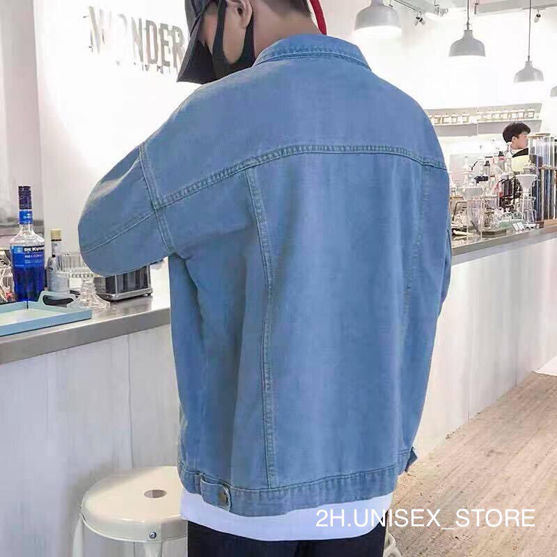 ÁO KHOÁC NAM NỮ UNISEX CHẤT JEAN FROM RỘNG ĐẸP 2H.UNISEX_STORE