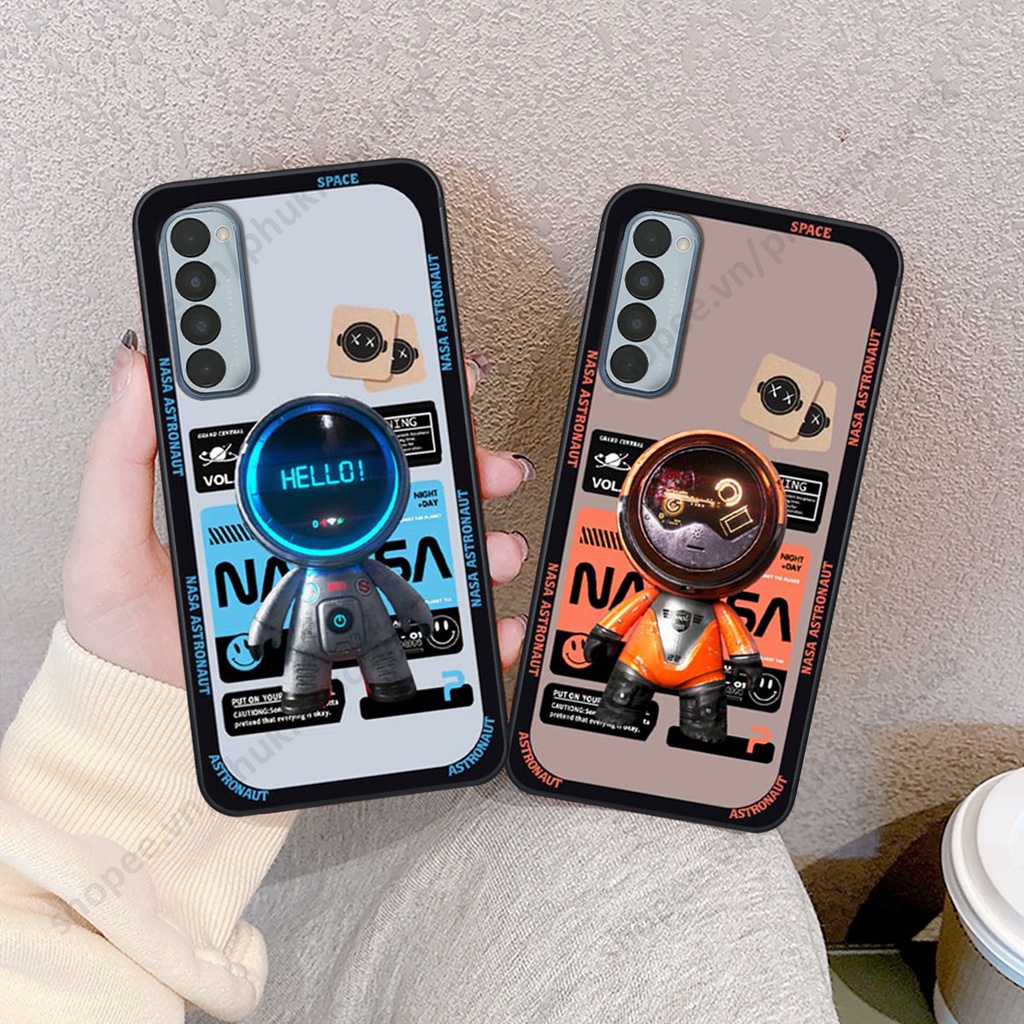 Ốp lưng Oppo Reno4 / Reno4 Pro / Reno 4 hình người máy, robot nasa đáng yêu dễ thương