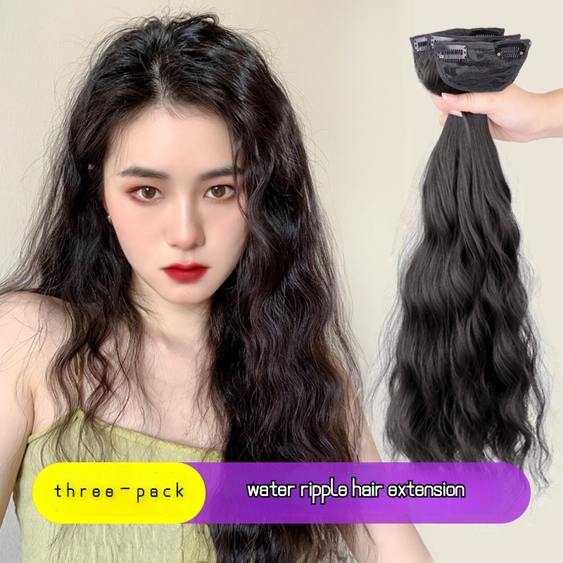 Tóc Giả Dài Xoăn Gợn Sóng Màu Đỏ Thời Trang Cho Nữ