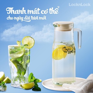 Bình đựng nước thủy tinh để bàn 1.2l locknlock llg610ivy, llg610nvy