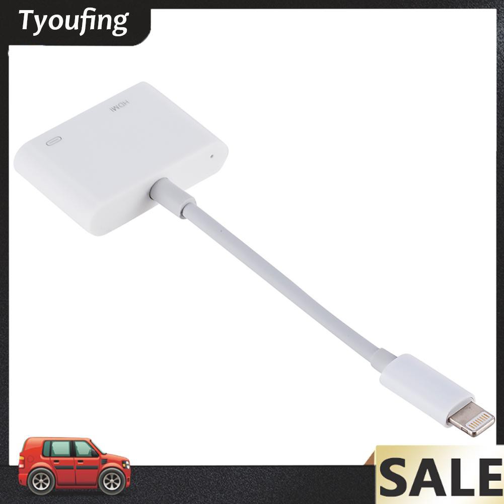 Bộ Chuyển Đổi Hdmi-Compatible Vga Cho Iphone 8 Pin Sang 1080p