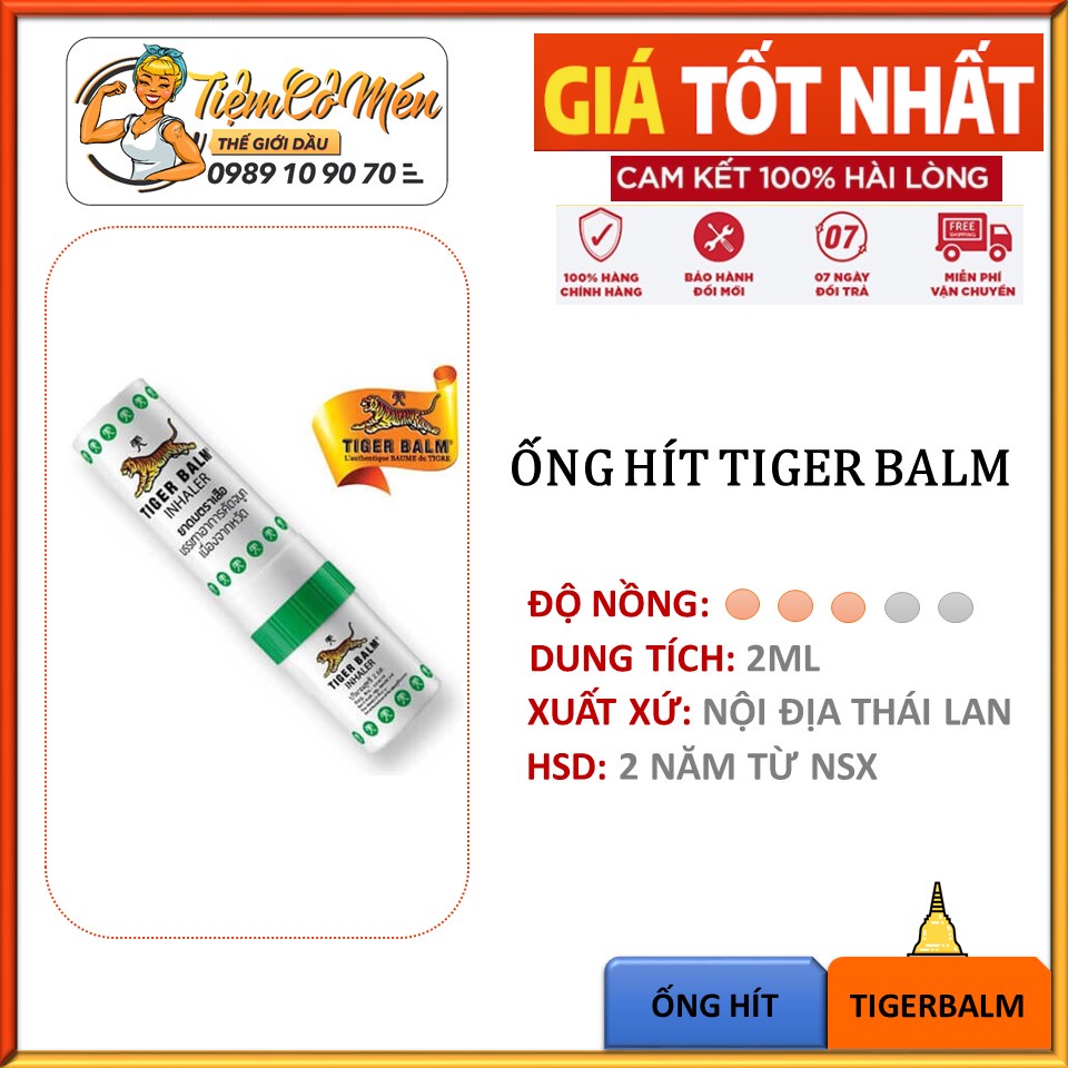 Ống hít thông mũi Tiger Balm Inhaler - Hàng Nội Địa Thái Lan - Hiệu Quả