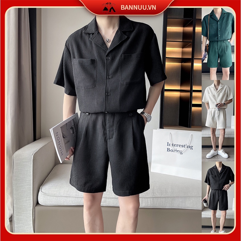 Mới Set Đồ Thể Thao Ngắn Tay bộ đồ blazer Phong Cách Hàn Quốc áo khoác blazer nữ Năng Động bộ nam from rộng đồ bộ thể thao nam thời trang bộ thể thao nam