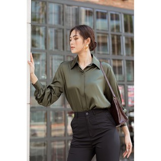 Áo sơ mi lụa retro style - retro shirt