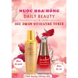 [ FREESHIP- HÀNG MỚI] Nước hoa hồng Daily Beauty Age Away Vitalizing Toner  120ml dưỡng ẩm và se khít lỗ chân lông