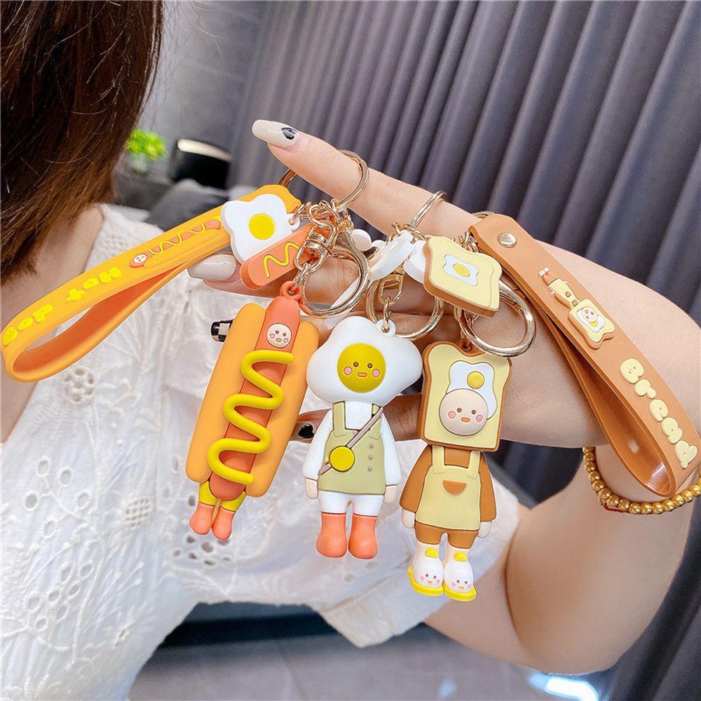 Móc Khóa Hình Thức Ăn Hoạt Hình Dễ Thương