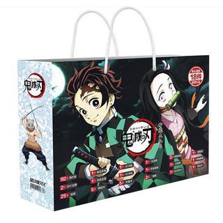 Túi quà tặng Haikyuu!! Vua bóng chuyền hình chữ nhật chibi anime chibi quà tặng tiện lợi