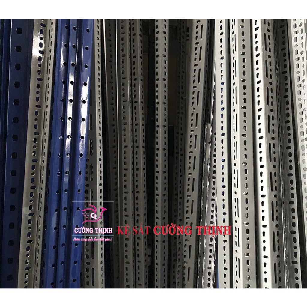 Sắt V lỗ ( V4 dài 150cm, dày 1.6mm ) - Lắp ráp kệ sắt, thép V lỗ đa năng, kệ sắt V lỗ đa năng, kệ sắt, sắt V Lỗ