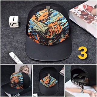 Nón Snapback Họa Tiết Phối Màu Thoáng Mát