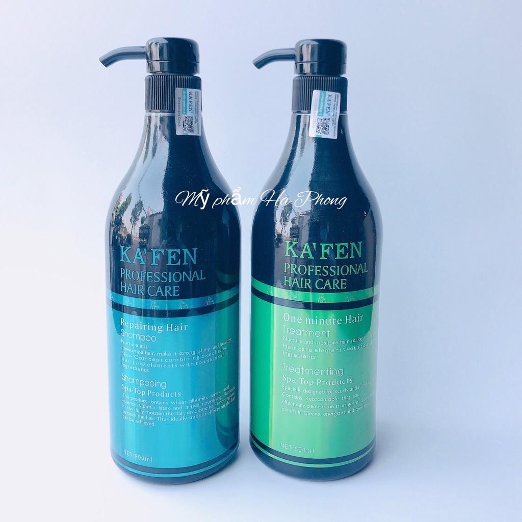 Dầu Gội Kaffen New Dầu Xả Kaffen New Mẫu Mới Phục Hồi Mềm Mượt Cặp 800ml Hãng Chính Hãng