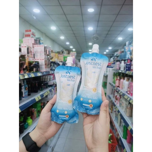 10 túi yến jusnet có nắp 160ml  date 8.2024
