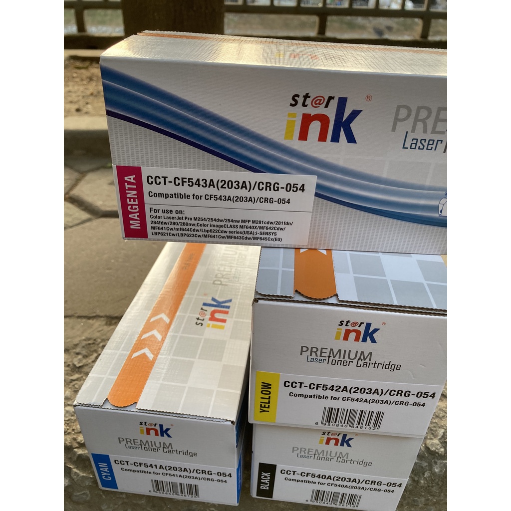Hộp mực Máy in CF 540-541-542-543 . sử dụng cho máy in 203A-254 280 281 254 DW