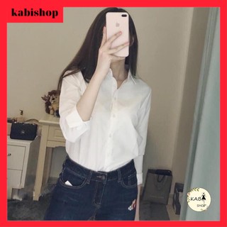 Áo Sơ Mi Trơn BASIC áo đi học Unisex thô lụa mịn mát