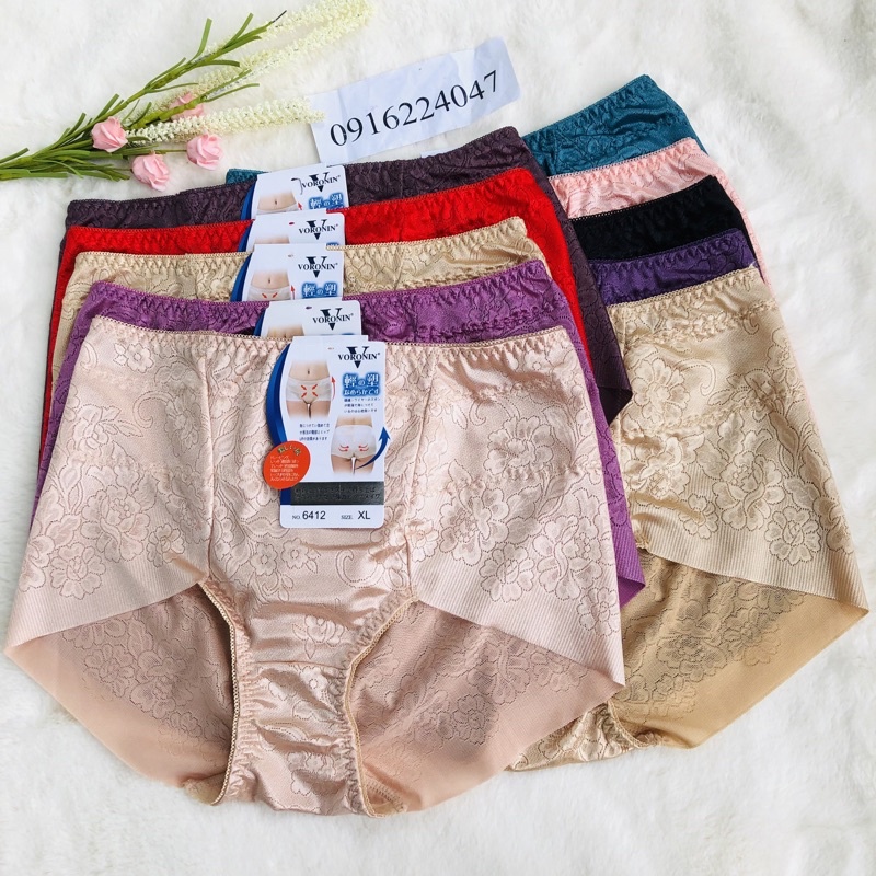 Set 5 Quần lót nữ lưng cao size lớn, quần chíp nữ nâng mông gen nhẹ cao cấp