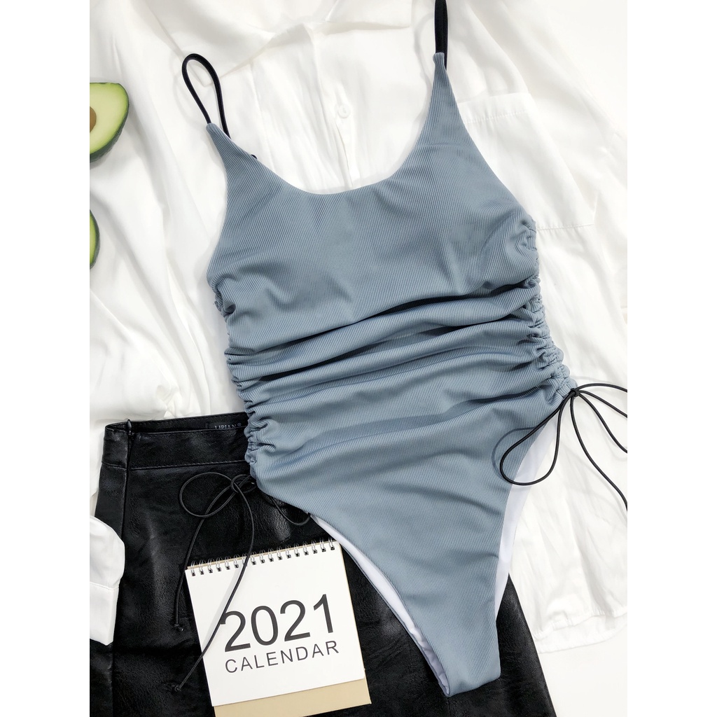 Đồ bơi một mảnh DUNEA phối dây rút thời trang gợi cảm cho nữ