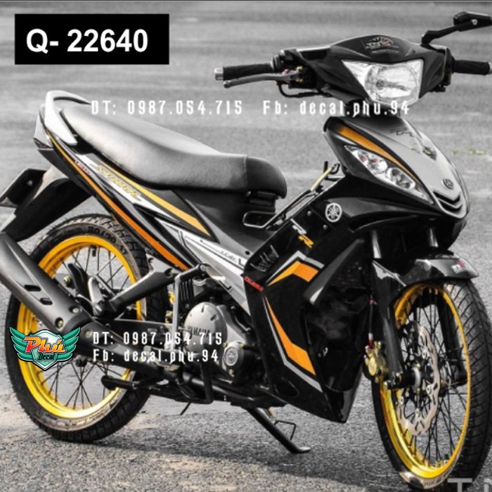Tem rời Exciter 2006-2010 Spark đen vàng 1