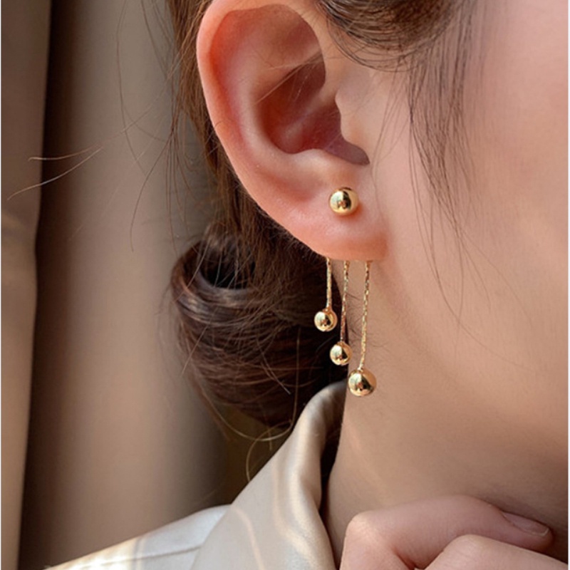 Khuyên Tai Nữ Hình Quả Bóng Tròn Thời Trang